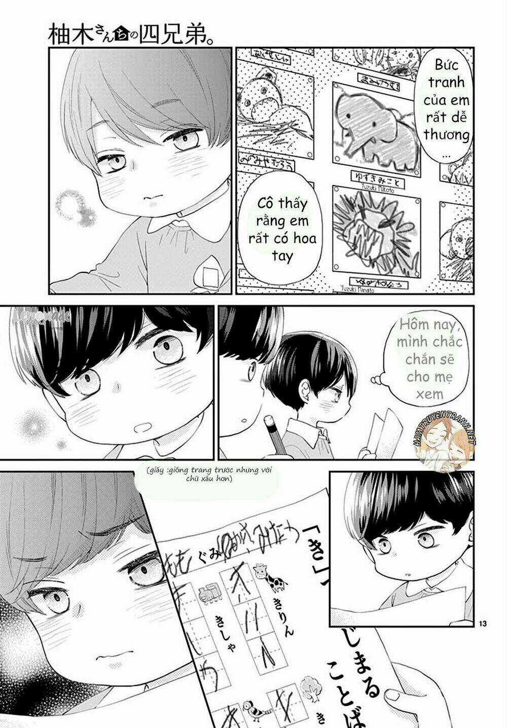 Yuzuki-San Chi No Yon Kyoudai Chapter 2.1 trang 14