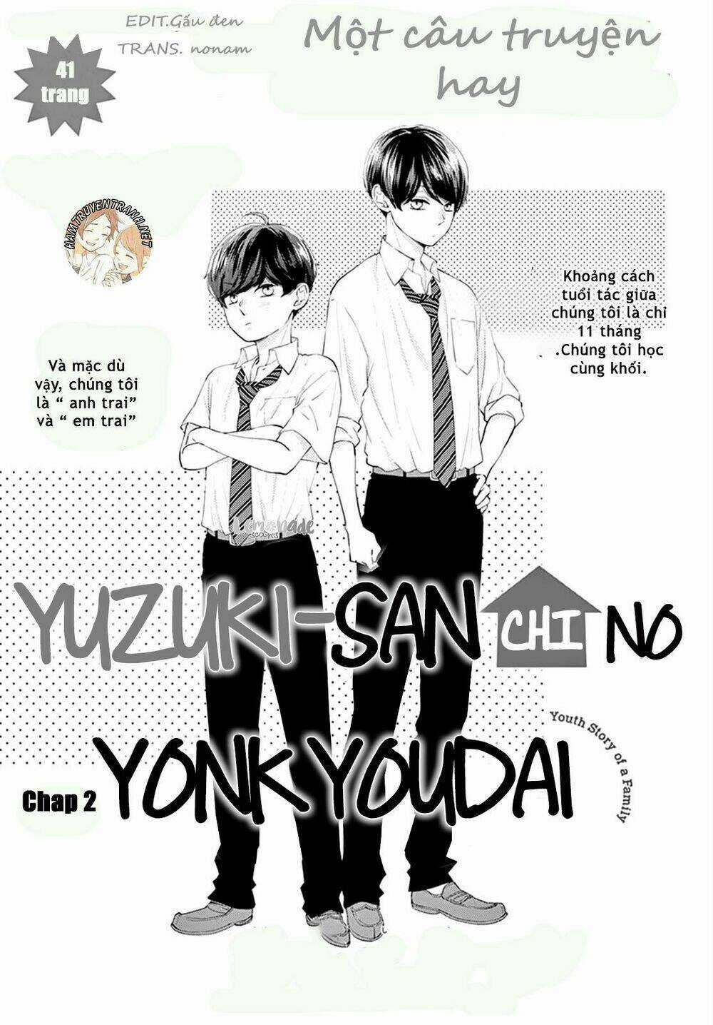 Yuzuki-San Chi No Yon Kyoudai Chapter 2.1 trang 2