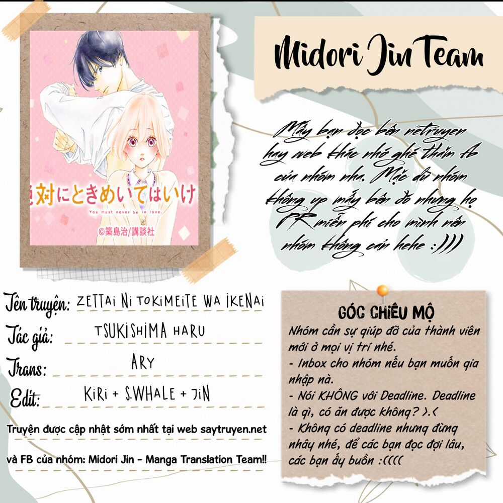 Zettai Ni Tokimeite Wa Ikenai! Chapter 21 trang 5