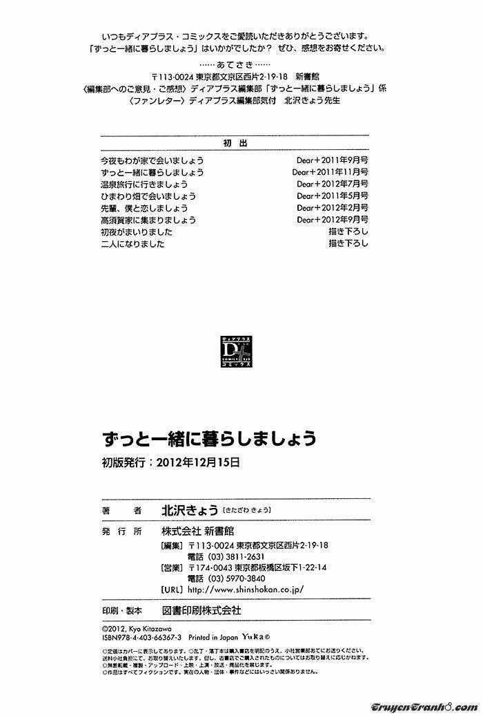 Zutto Issho Ni Kurashimashou Chapter 9 trang 3